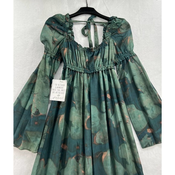 Free People Stone Cold Fox Jasmine Long Queen Statement Maxi Top Tunic - Picture 4 of 12